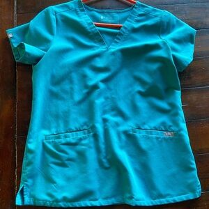 Figs small teal scrubs